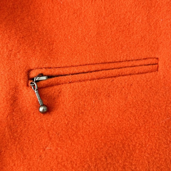 Vintage Boxy Cropped Orange Spring Jacket - Picture 5 of 11